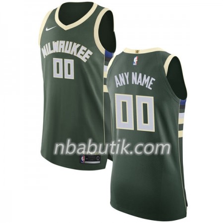 NBA Mænd Trøje Milwaukee Bucks Custom Nike 2017-18 Grøn Swingman